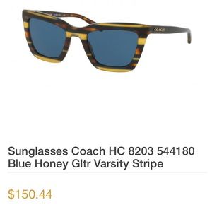 Coach Honey Glitter Varsity girls sunglasses